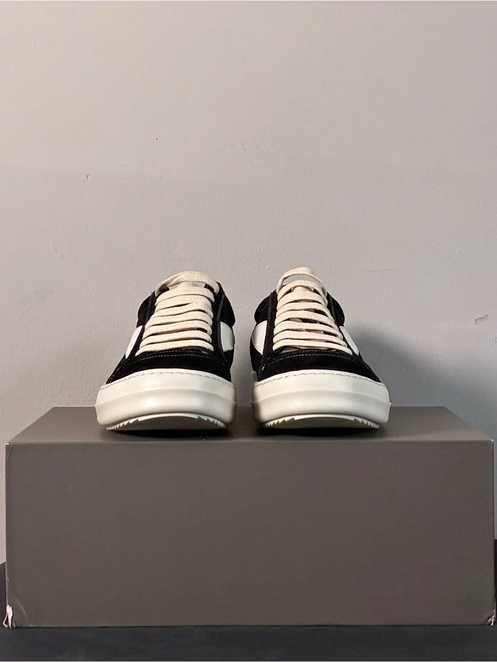 Rick Owens DRKSHDW Black Canvas Sneaker